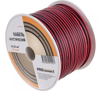 Кабель акустический 2х0,35мм2 красно-черный