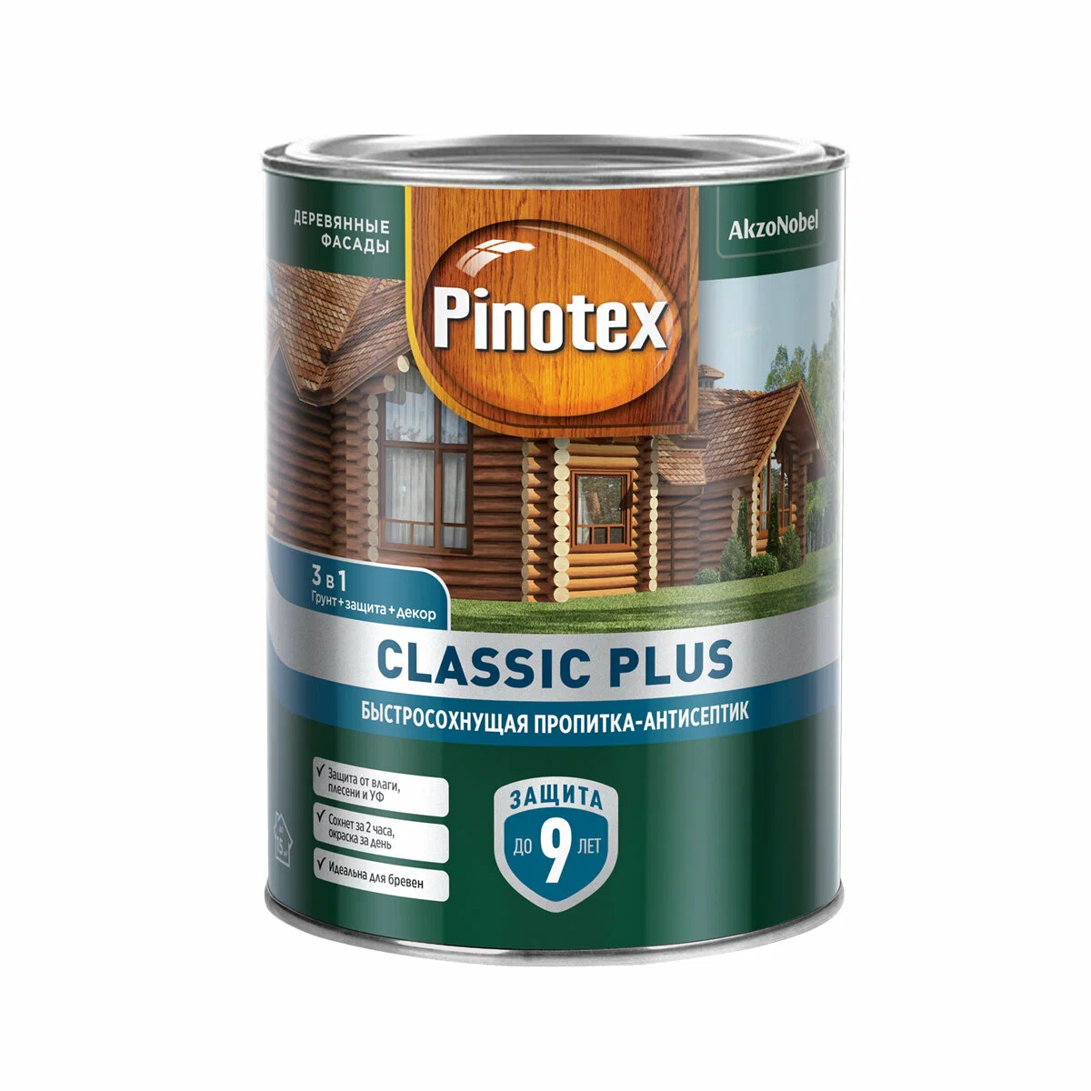 Декоративная пропитка Pinotex VOC Classic Plus 0,9л Красное дерево