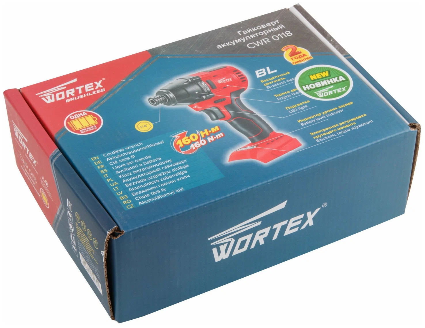 Гайковерт ударный аккум.Wortex CWR 0118