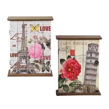 Ключница закрытая Париж, на 6 крючков, МДФ, 26х20х6,5см