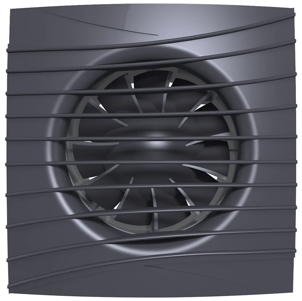 Вентилятор осевой вытяжной D100 SILENT 4C dark gray metal