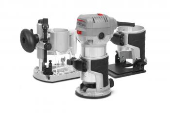 Фрезер кромочный CROWN CT11023S 710Вт, 3 базы в комплекте