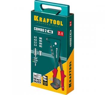 Заклепочник Kraftool Combo2-М6 комбинированный литой