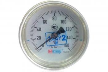 Термометр МЕТЕР ТБ-063-1 L=60мм c латунной гильзой G1/2