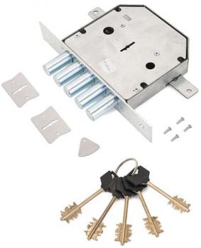 Замок врезной ЗВ Эльбор Rex 3.2 (аналог 1.06.02) 5-стерж.ф18мм