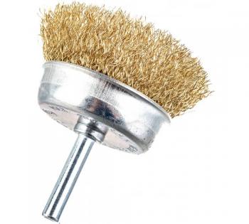 Щетка для дрели 65мм "Чашка" со шпилькой Matrix