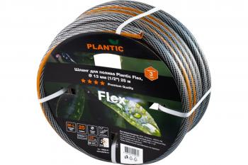 Шланг ПВХ 1/2 армированный 25м 4-х слойный Plantic Flex