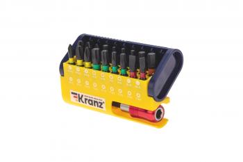 Набор бит с магнитным держателем, 18 шт. KRANZ