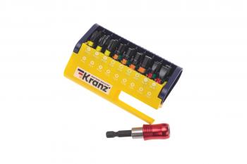 Набор бит с магнитным держателем, 18 шт. KRANZ