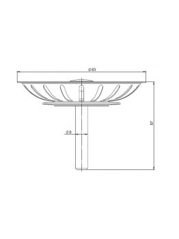 Сетка для мойки в сборе латунь Е100Р Unicom