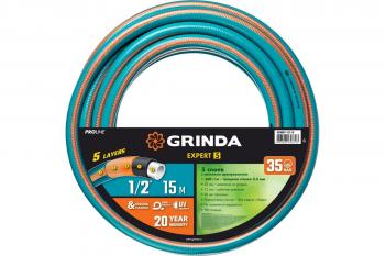 Шланг поливочный 35 атм., армированный 1/2&quot;х15 м Grinda