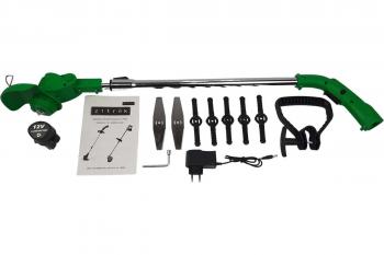 Триммер-газонокосилка аккумуляторный Zitrek GreenCut 12 В 2 Акб*1.3 Ач