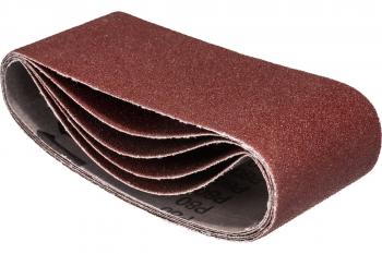 Бесконечная шлифовальная лента 75*457 мм, Р80, 5 шт., Зубр.