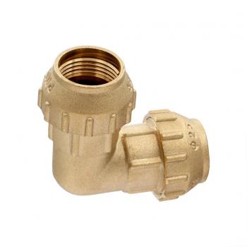 Угольник латунь для ПНД 25*25