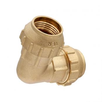 Угольник латунь для ПНД 25*25