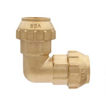 Угольник латунь для ПНД 25*25