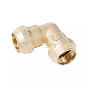 Угольник латунь для ПНД 32*32