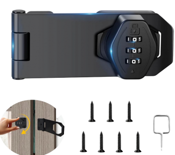 Замок накидной "Safety Hasp 2516" L-96 мм кодовый