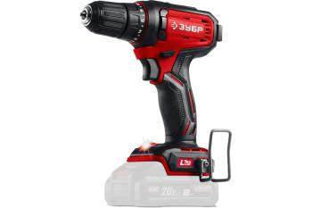 Дрель-шуруповерт аккумуляторная Зубр 20В 40 Нм без АКБ и З/У (LMS)