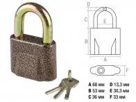 Замок навесной 70мм Startul master (ST9093-70)