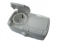 Розетка Рондо 2-я ОУ с/з з/ш IP44 250V 16A