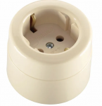 Розетка Makel о/у с заз. керамика