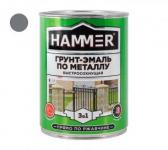 Грунт-эмаль по металлу HAMMER 0.9кг. в асс.