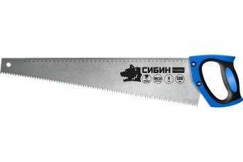 Ножовка по дереву Сибин 500 мм,шаг 4