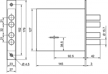 Замок накладной 82000-ЗВ-8-8 3 ключа Border