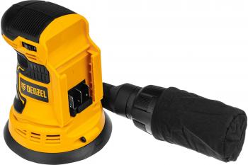 Эксцентриковая шлифовальная аккумуляторная машина Denzel cos-125-0, 18 В