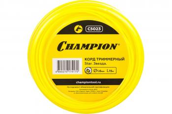 Корд триммерный Champion Star 1,6мм х 15м ф(звезда)